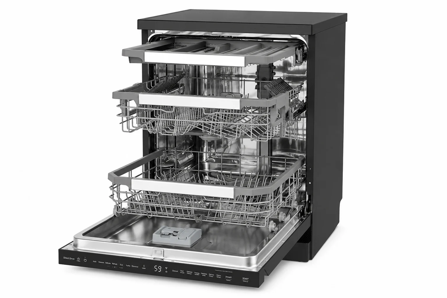 ماشین ظرفشویی ال جی مدل DFB325HD ظرفیت 14 نفره مبله - Image 2
