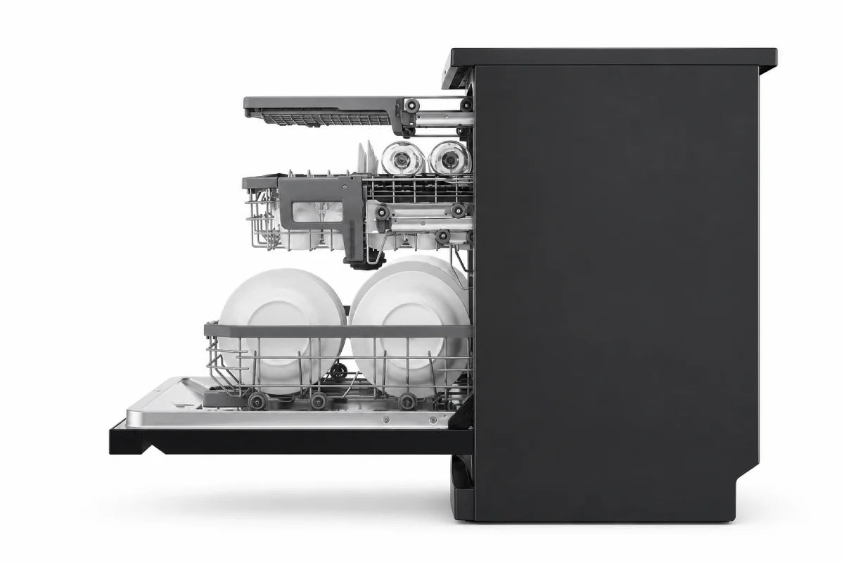 ماشین ظرفشویی ال جی مدل DFB325HD ظرفیت 14 نفره مبله - Image 3